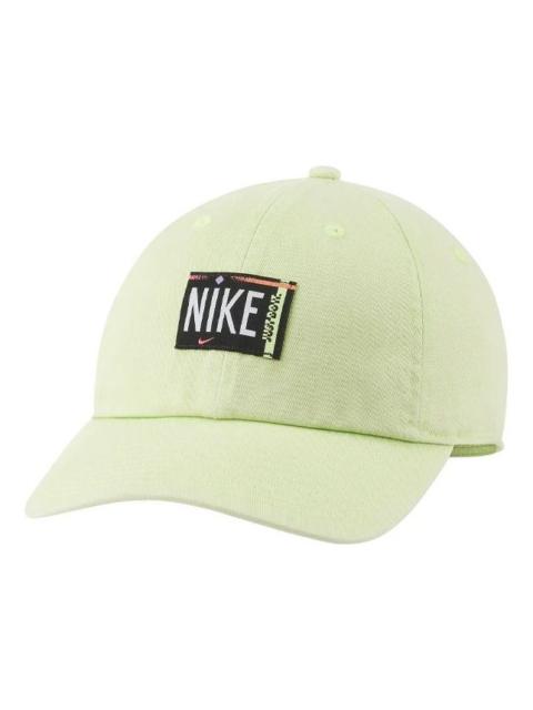 Nike (WMNS) Nike Sportswear Heritage 86 Washed Cap 'Light Green' DH2058-358