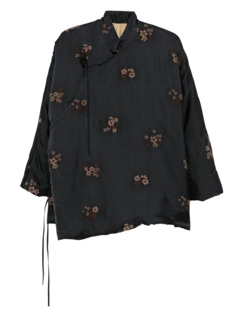 UMA WANG floral-motif oversized jacket