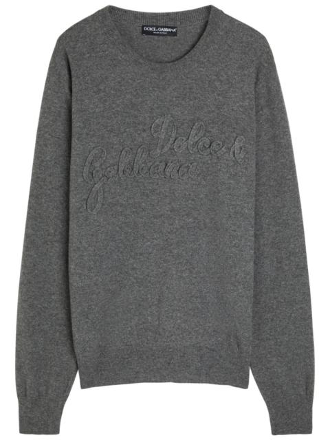 Dolce & Gabbana Dolce & Gabbana Logo-appliquéd Wool Sweatshirt