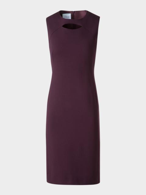 AKRIS Sleeveless Cut-Out Jersey Dress