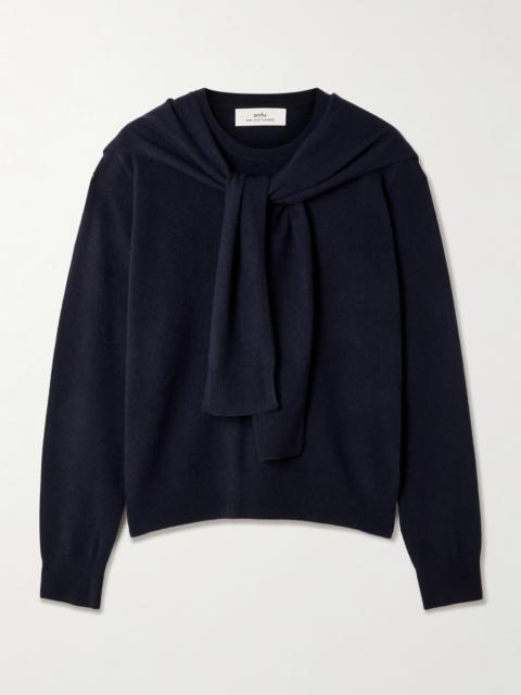 arch4 Eldergrove Tie-detailed Organic Cashmere Sweater