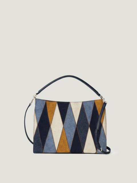 VERONICA BEARD VIDA PATCHWORK SHOULDER BAG