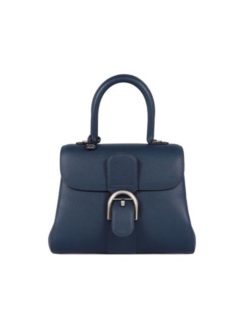 DELVAUX Brillant PM pebbled leather flap bag