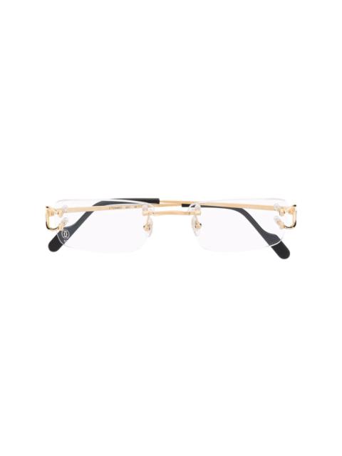 Cartier rimless square-frame glasses
