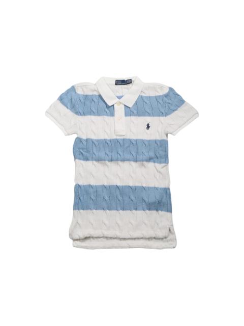 Polo Ralph Lauren Polo Ralph Lauren Women's Short Sleeve White/Carolina Blue