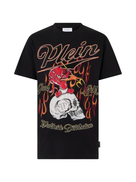 PHILIPP PLEIN rhinestone-print T-shirt