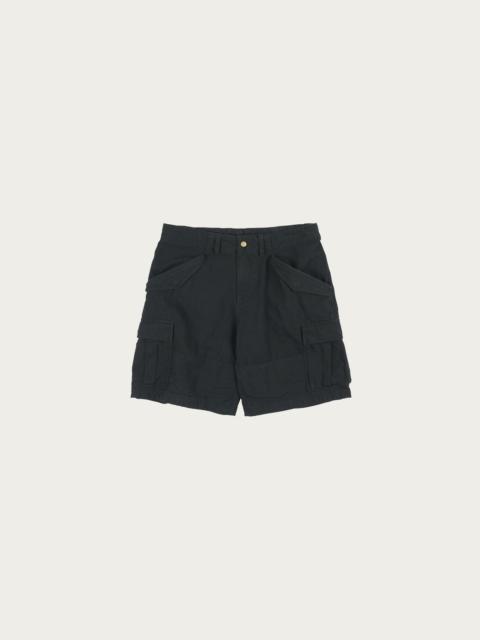 FrizmWORKS Canvas Essential Cargo Shorts - Black