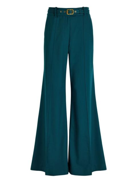 Zimmermann belt-fastening flared trousers