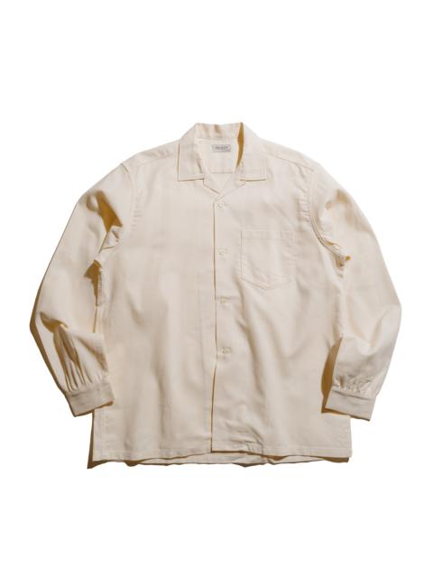 The Real McCoys MS25010 Joe McCoy Panama Shirt L/S Milk