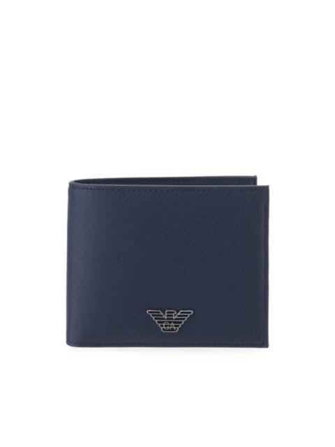 EMPORIO ARMANI logo-plaque bifold wallet