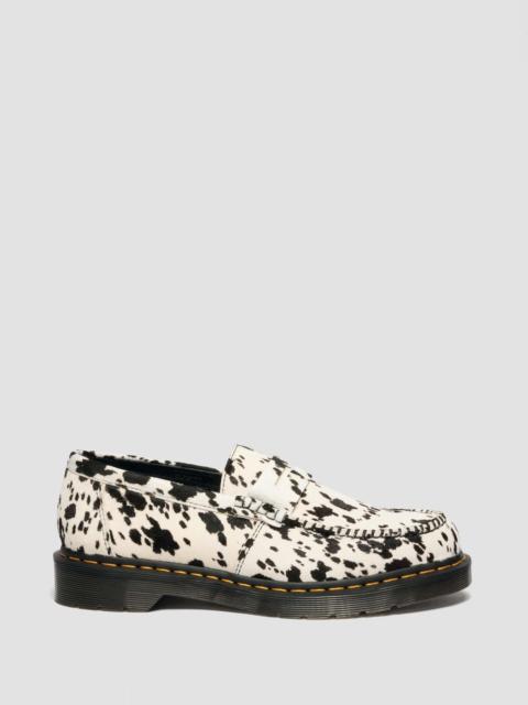 Dr. Martens Penton Dalmatian Hair On Leather Loafers