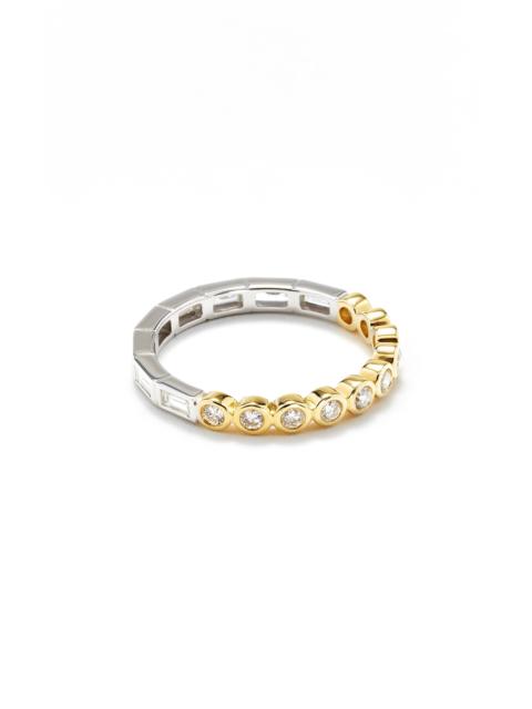 Yvonne Léon Alliance 18K White and Yellow Diamond Ring gold