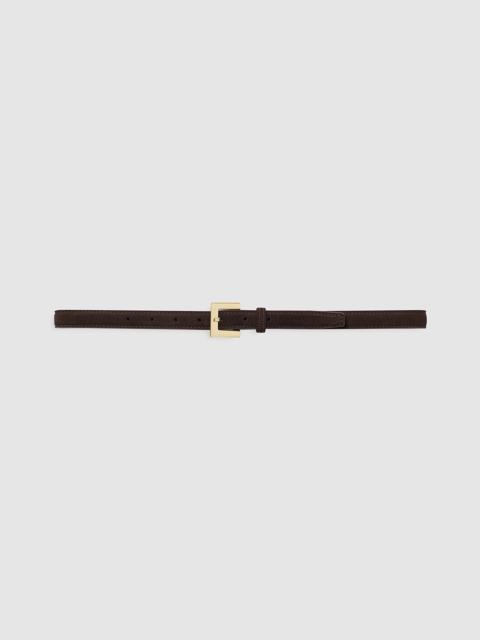 ANINE BING Nicola Belt - Dark Brown Suede