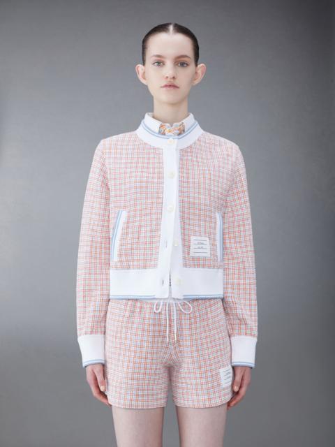 Thom Browne Tweed Crew Neck Jacket