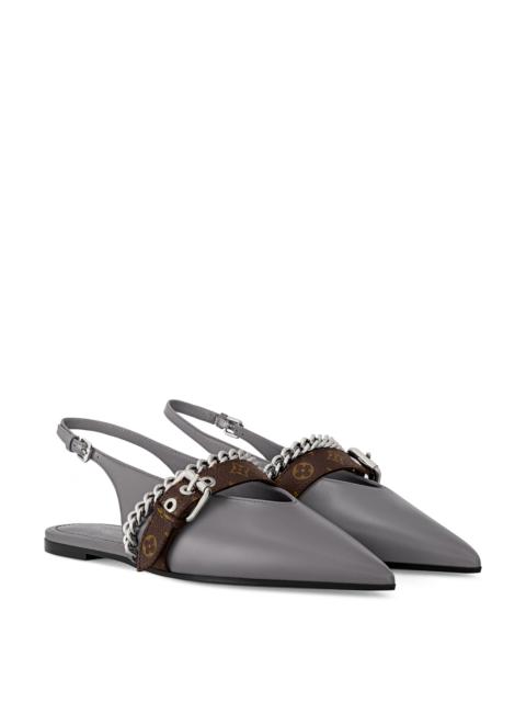 Louis Vuitton LV Vibe Slingback Flat Ballerina