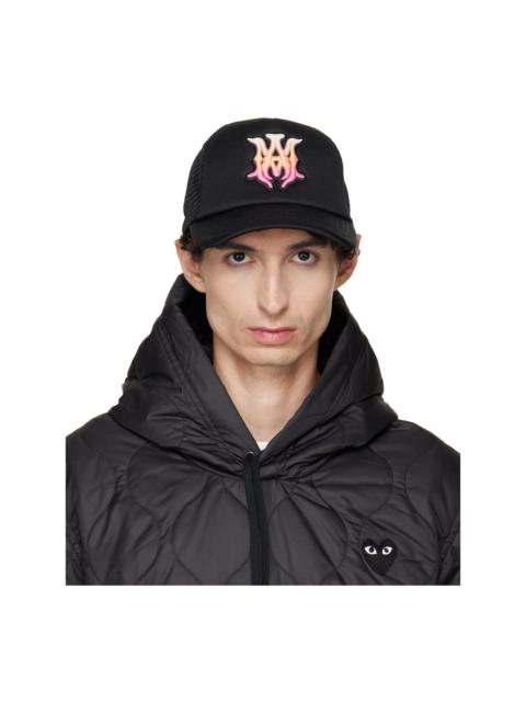 AMIRI Black MA Surf Trucker Cap