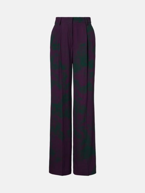 Dries Van Noten Printed wide-leg pants
