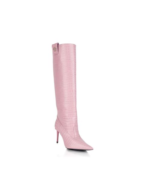 PHILIPP PLEIN pink heeled boots