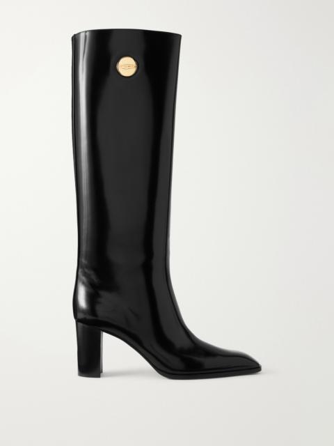 SAINT LAURENT Louis 85 Leather Knee-height Boots