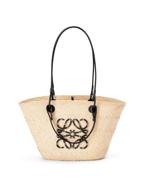 Loewe Anagram Basket bag in iraca palm and calfskin