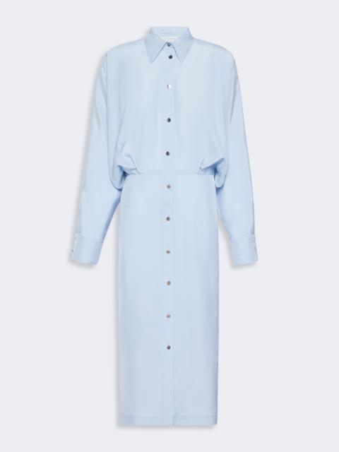 Sportmax VICINI Oversized viscose shirt dress - MEDIUM GREY