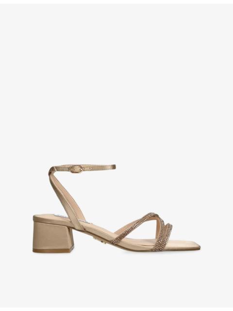 STEVE MADDEN Gabby TUS Satin Heeled Sandals