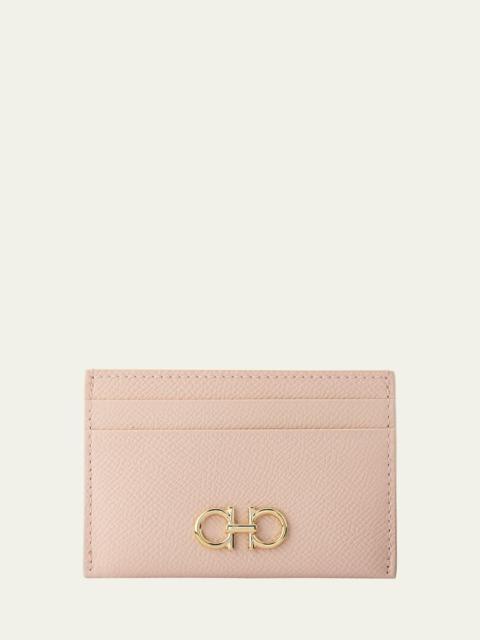 FERRAGAMO The Gancini Leather Card Case