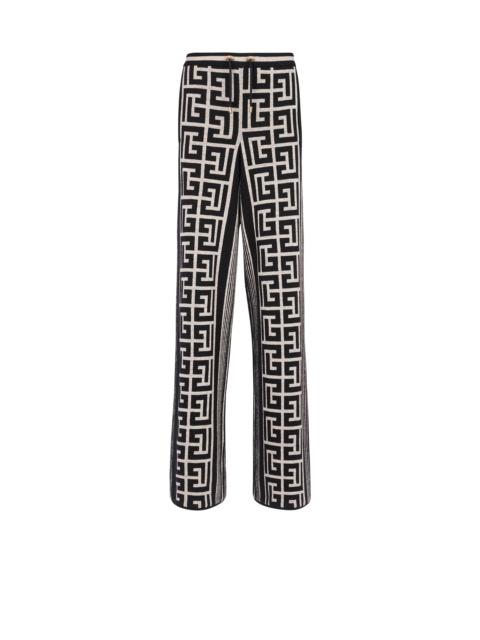 Balmain Wide Balmain monogram pants