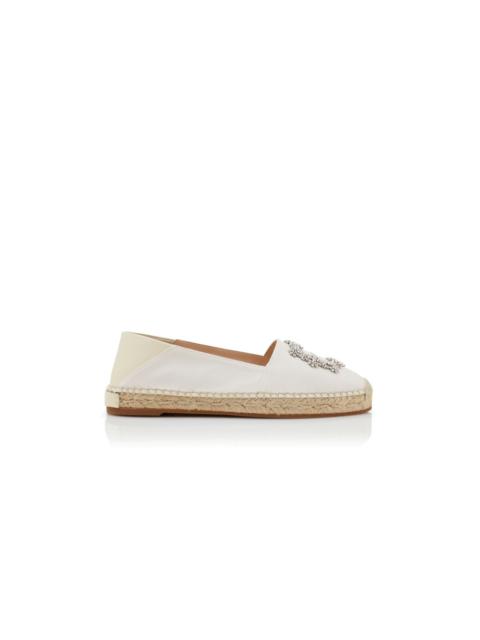 Light Cream Cotton Espadrilles