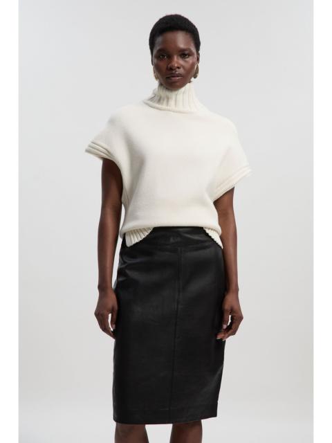 KAREN MILLEN Leather Signature Pencil Skirt