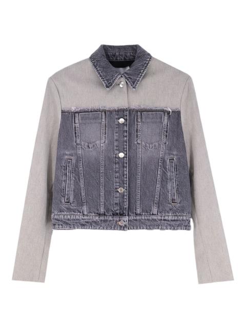 Stella McCartney frayed panelled jacket