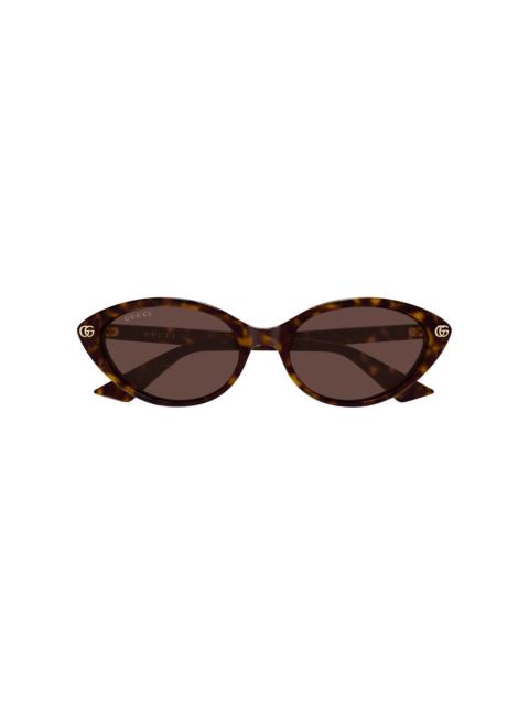 GUCCI Cat-Eye Acetate Sunglasses brown