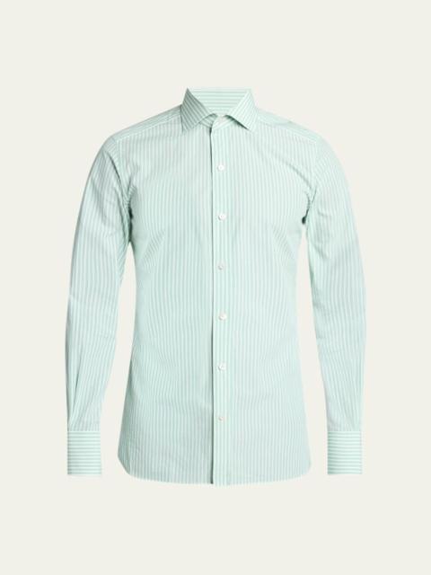 TOM FORD Men's Cotton Pinstripe Slim-Fit Dress Shirt