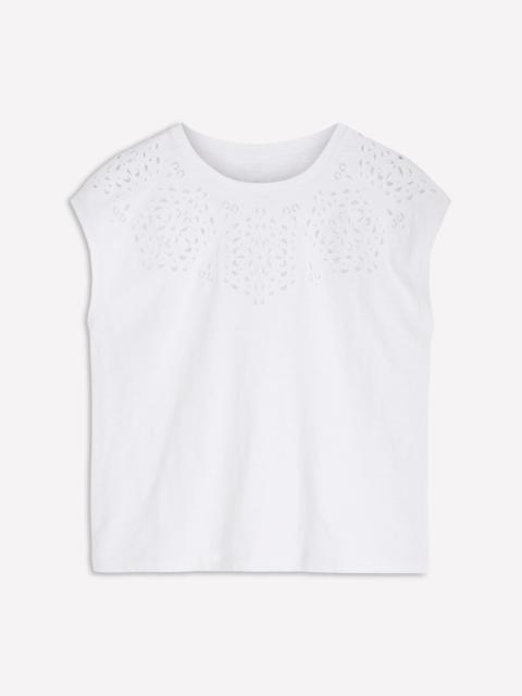 BODEN Willow Broderie T-shirt-Brilliant White
