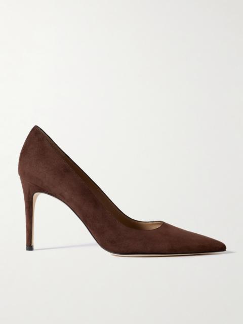 Stuart Weitzman Stuart Power Suede Pumps