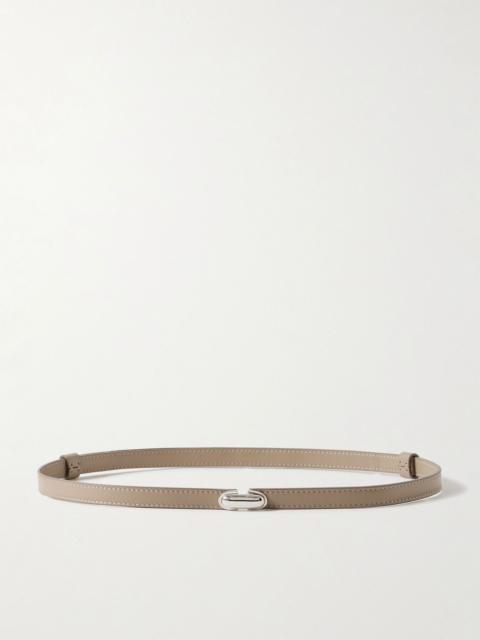 SAVETTE Symmetry leather belt Beige