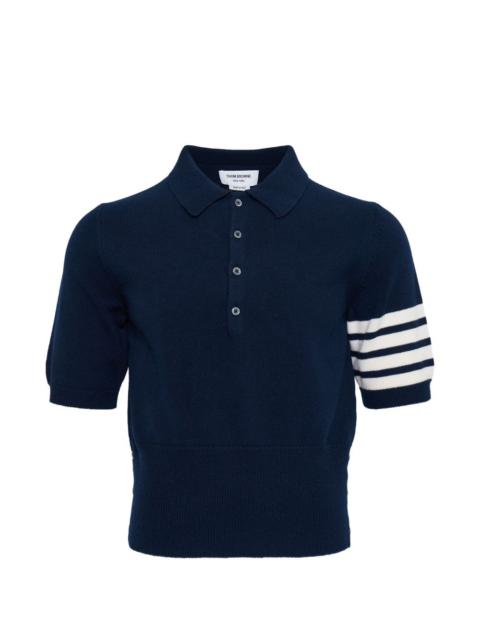 Thom Browne horse-intarsia polo shirt