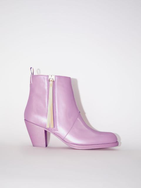 Acne Studios Faux leather boots - Lilac purple