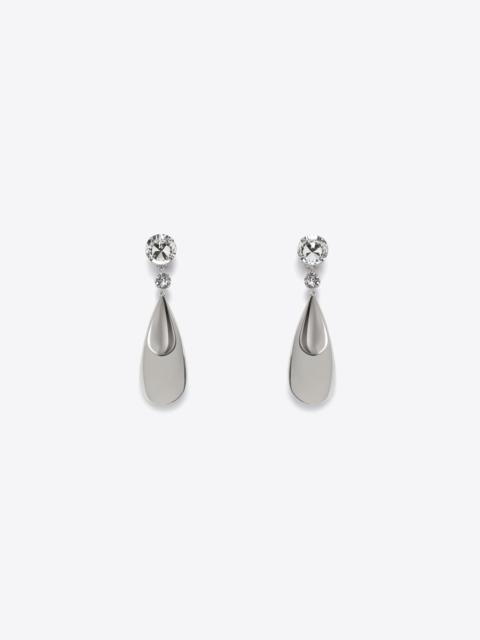 AREA CRYSTAL TEARDROP EARRINGS