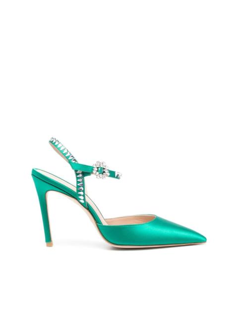 Stuart Weitzman Gemcut 100mm ankle-strap pumps