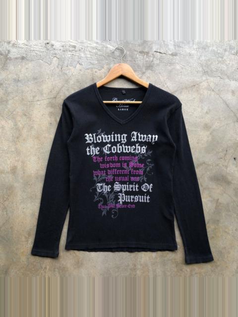 Other brands Tornado Mart - 2000s japanese GREAT WOOD HOUSE punk poem tshirt