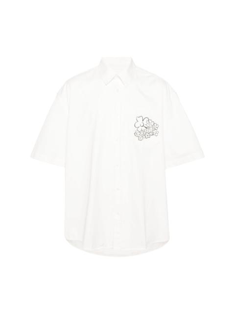 Martine Rose logo-print cotton shirt