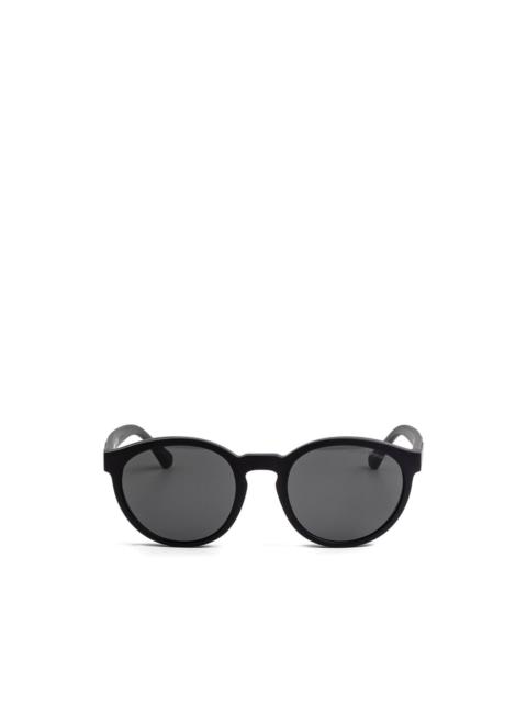 EMPORIO ARMANI round-frame clip-on sunglasses
