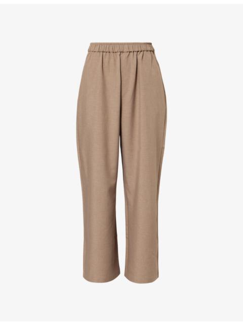 The Frankie Shop Baxter Wide-Leg Woven Trousers