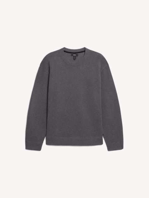 Theory Relaxed Crewneck Sweatshirt in Light Bilen