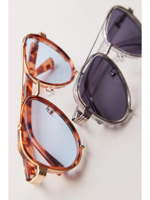 FREE PEOPLE Wesley Oversized Aviator Sunglasses