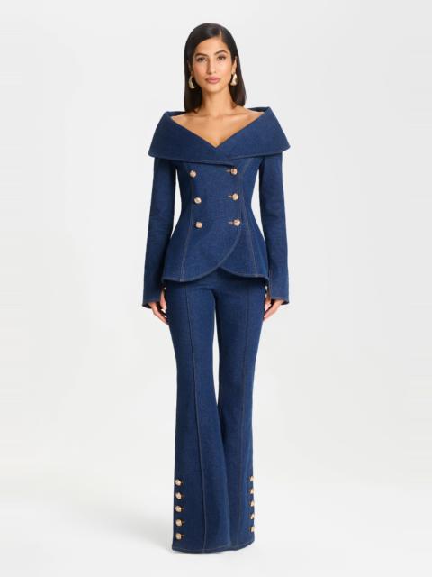 NADINE MERABI Kendra Dark Denim Pants