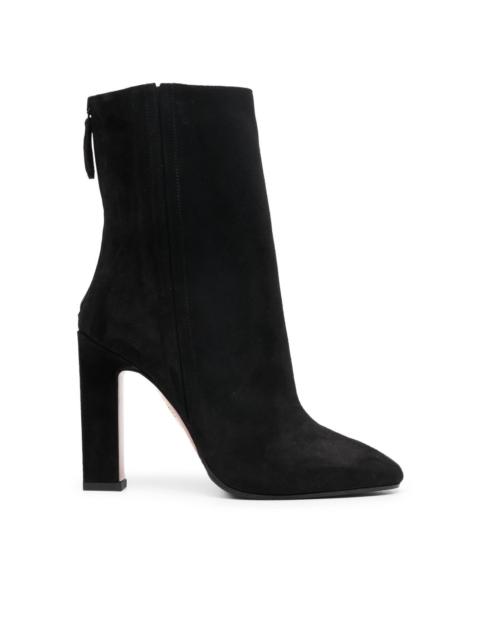 ショートブーツ・ブーティ SANTONI BLACK SUEDE MARTA ANKLE BOOTS Santoni Black Suede Marta Ankle Boots | italist | REVERSIBLE