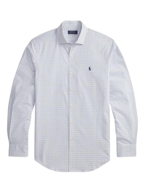 Polo Ralph Lauren plaid embroidered poplin shirt