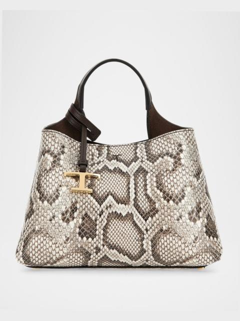 Tod's APA Snake-Embossed Leather Top-Handle Bag
